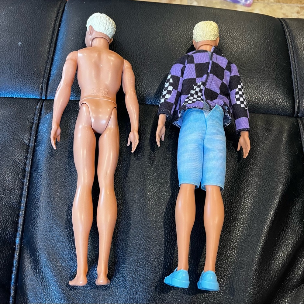 Barbie fashionistas Ken doll lot blonde purple sweater blue shoes - Picture 4 of 6